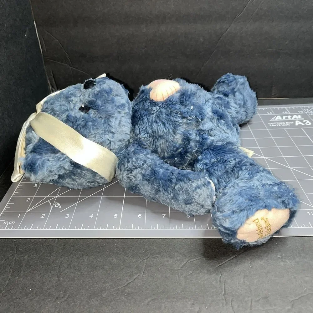 Cherished Teddies Limited Edition Blue Enesco Weighted Stuffed Plush Toy VTG